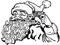 Santa with a gun